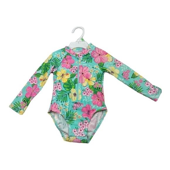 Little Me Tropical Surf Style Swimsuit Size 18 Months - Picture 1 of 5